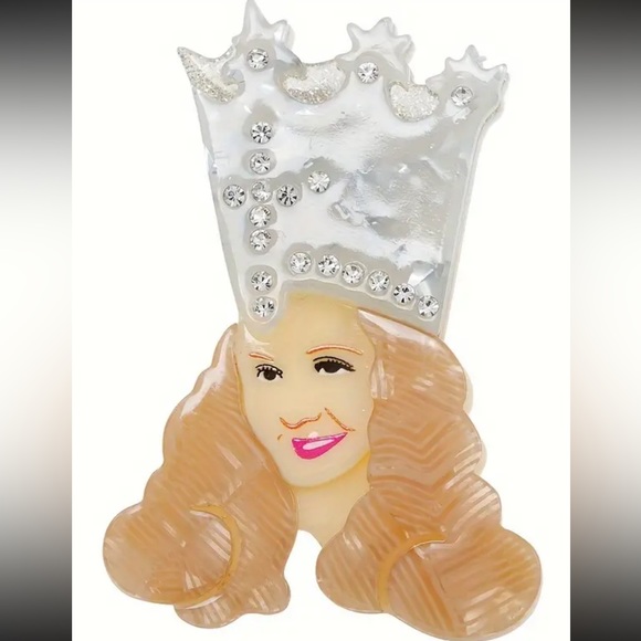 Glinda “The Good Witch” Wizard of Oz Brooch Pin - Picture 1 of 3